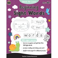 Watch Me Learn: Beginning Sight Words Watch Me Learn: Beginning Sight Words