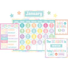 Pastel Pop Calendar Bulletin Board