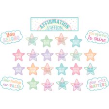 Pastel Pop Positive Affirmations Mini Bulletin Board Pastel Pop Positive Affirmations Mini Bulletin Board