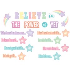 Pastel Pop Believe in the Power of Yet Mini Bulletin Board Pastel Pop Believe in the Power of Yet Mini Bulletin Board