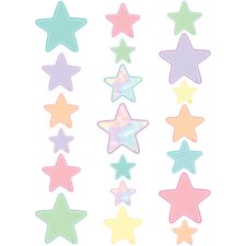 Pastel Pop Stars Accents - Assorted Sizes