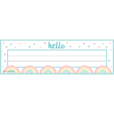 Pastel Pop Flat Name Plates