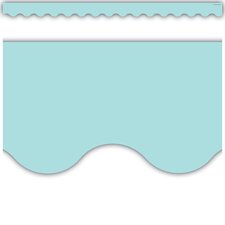 Pastel Blue Scalloped Border Trim