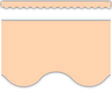 Peach Scalloped Border Trim