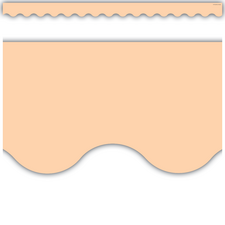 Peach Scalloped Border Trim