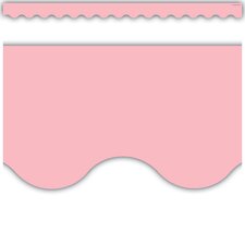 Pastel Pink Scalloped Border Trim