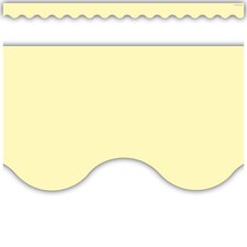 Pastel Yellow Scalloped Border Trim