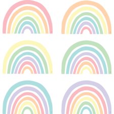 Pastel Pop Rainbows Accents Pastel Pop Rainbows Accents