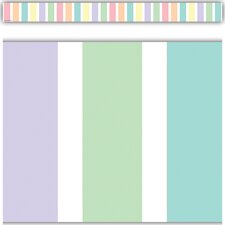 Pastel Pop Stripes Straight Border Trim Pastel Pop Stripes Straight Border Trim