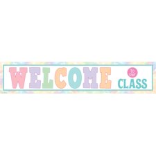 Pastel Pop Welcome to Our Class Banner