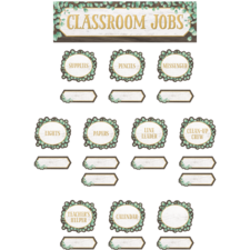 Eucalyptus Classroom Jobs Mini Bulletin Board