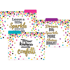 Confetti File Folders