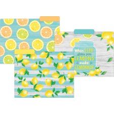 Lemon Zest File Folders