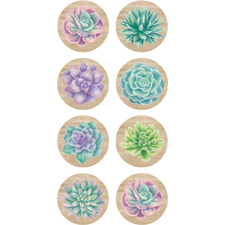 Rustic Bloom Succulents Mini Stickers