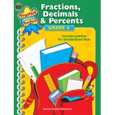 Practice Makes Perfect: Fractions, Decimals & Percents Grade 4