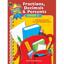 Practice Makes Perfect: Fractions, Decimals & Percents Grade 5