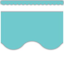 Light Turquoise Scalloped Border Trim