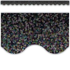 Black Sparkle Scalloped Border Trim Black Sparkle Scalloped Border Trim