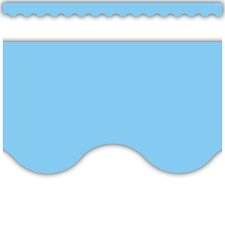 Light Blue Scalloped Border Trim