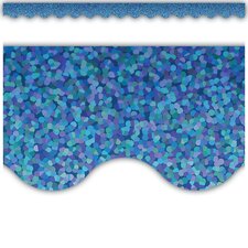 Blue Sparkle Scalloped Border Trim Blue Sparkle Scalloped Border Trim