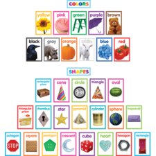 Colorful Photo Shapes & Colors Cards Bulletin Board Colorful Photo Shapes & Colors Cards Bulletin Board