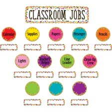 Confetti Classroom Jobs Mini Bulletin Board Confetti Classroom Jobs Mini Bulletin Board