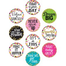 Confetti Positive Sayings Accents Confetti Positive Sayings Accents