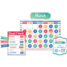 Watercolor Calendar Bulletin Board Display Set Watercolor Calendar Bulletin Board Display Set