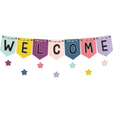 Oh Happy Day Pennants Welcome Bulletin Board