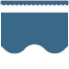 Slate Blue Scalloped Border Trim Slate Blue Scalloped Border Trim