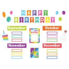 Colorful Happy Birthday Mini Bulletin Board Colorful Happy Birthday Mini Bulletin Board