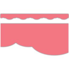 Coral Pink Fancy Scallops Border Trim Coral Pink Fancy Scallops Border Trim