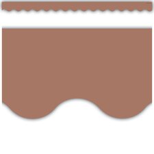 Mocha Scalloped Border Trim