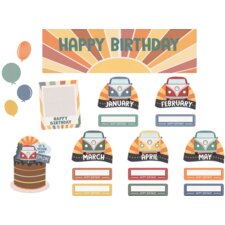 Moving Mountains Road Trip Happy Birthday Mini Bulletin Board