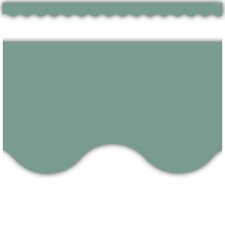 Retreat Green Scalloped Border Trim