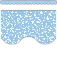 Composition Blue Scalloped Border Trim