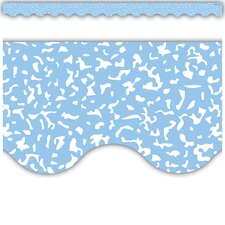 Composition Blue Scalloped Border Trim Composition Blue Scalloped Border Trim