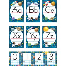 Outer Space Crew Alphabet Bulletin Board