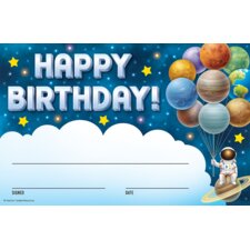 Outer Space Crew Happy Birthday Awards