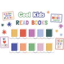 Color Crush Cool Kids Read Books Mini Bulletin Board