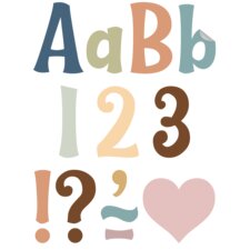 Calming Colors 4" Wild Whimsy Self-Adhesive Letters Combo Pack Calming Colors 4" Wild Whimsy Self-Adhesive Letters Combo Pack