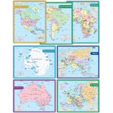 Continents Charts Set (7 charts)