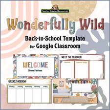 Wonderfully Wild Back to School Template