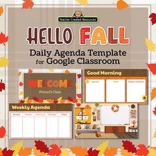 Hello Fall Daily Agenda Template