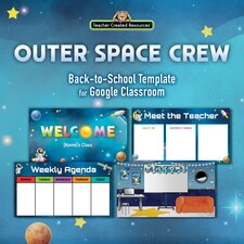 Outer Space Crew Back to School Template