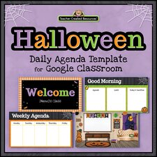 Halloween Daily Agenda Template