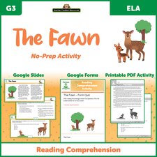 The Fawn - Reading Comprehension Activity Google Slide The Fawn - Reading Comprehension Activity Google Slide
