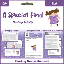 A Special Find - Reading Comprehension Activity Google Slides