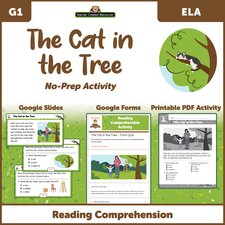 The Cat in the Tree - Reading Comprehension Activity Google Slides