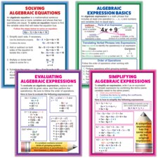 Algebraic Expressions & Equations Poster Set Algebraic Expressions & Equations Poster Set